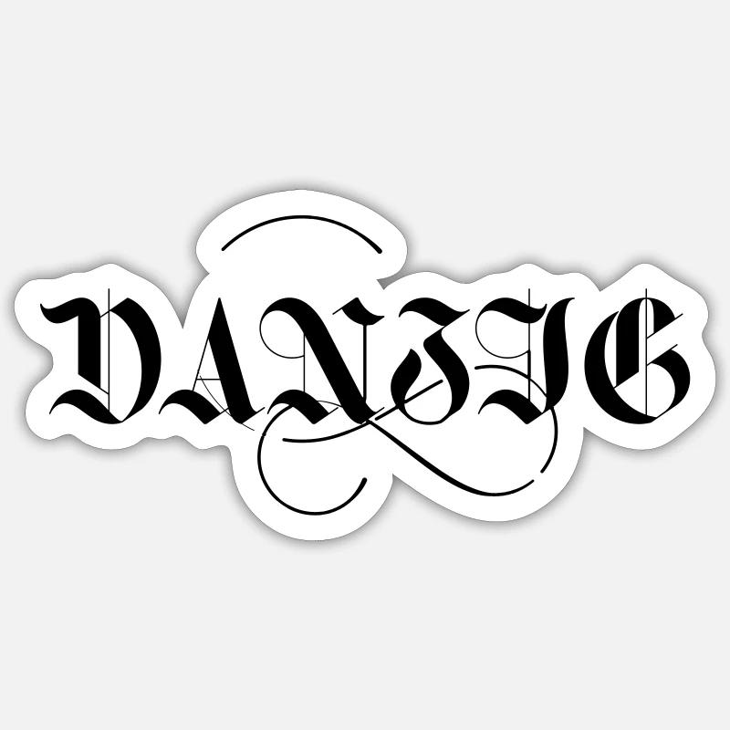 DANZIG - Sticker Größe S (10 x 10 cm) - Mattweiß