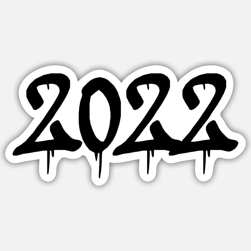 2022 - Sticker Größe S (10 x 10 cm) - Mattweiß