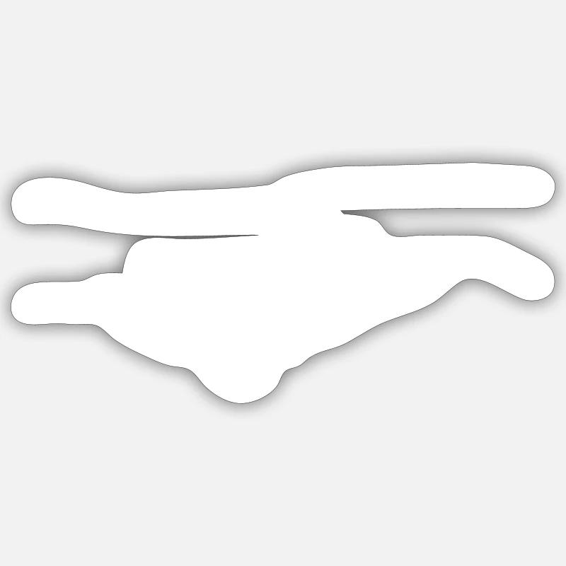 Fistbump w Sticker Größe S (10 x 10 cm)