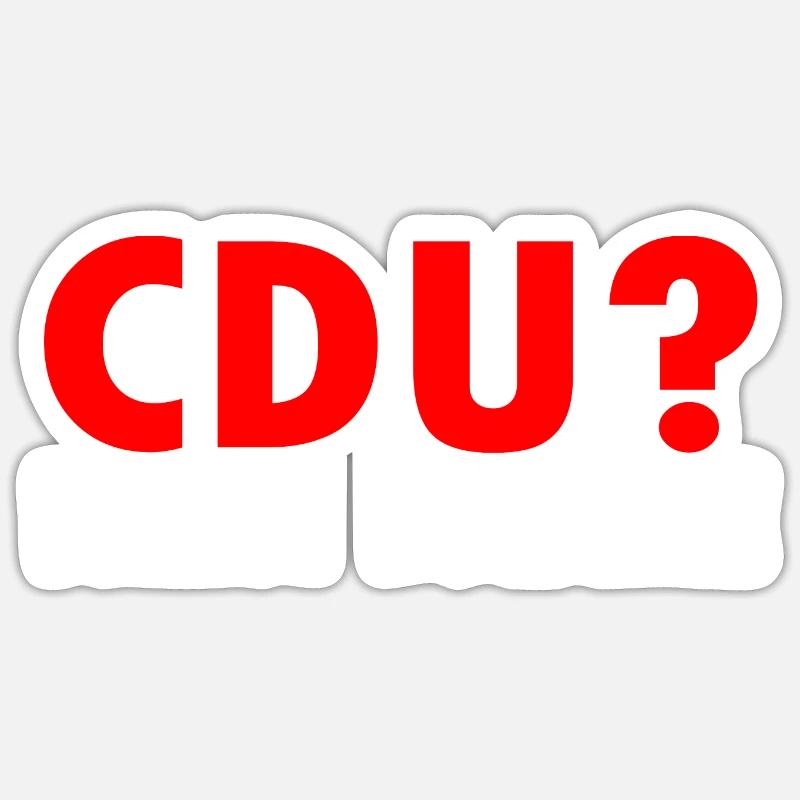 Cdu Sticker Größe S (10 x 10 cm)