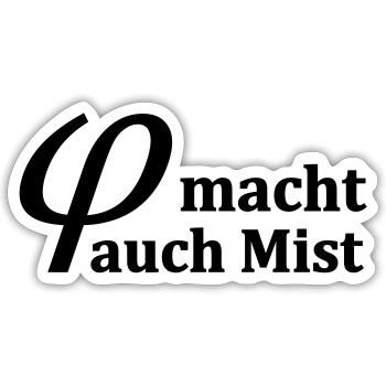 Kleinvieh - Sticker Größe S (10 x 10 cm) - Mattweiß - Vorne