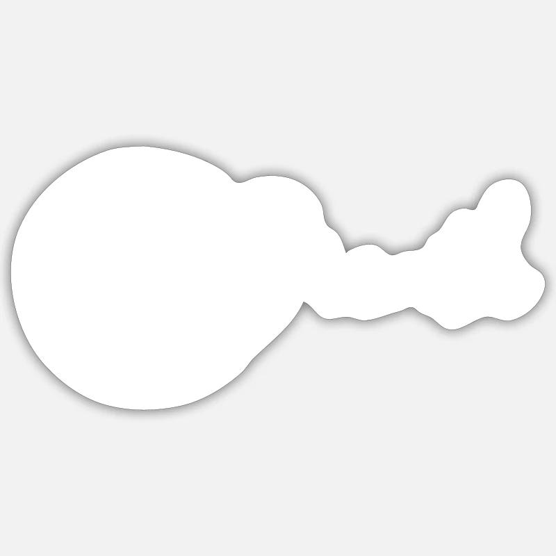 Haleine - Sticker taille S (10 x 10 cm) - blanc mat