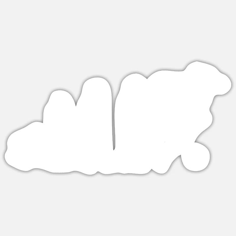 football evolution - Sticker size S (10 x 10 cm) - white matte