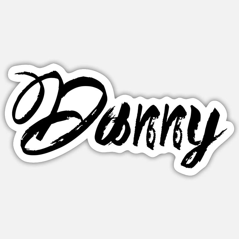 Danny - Sticker size S (10 x 10 cm) - white matte