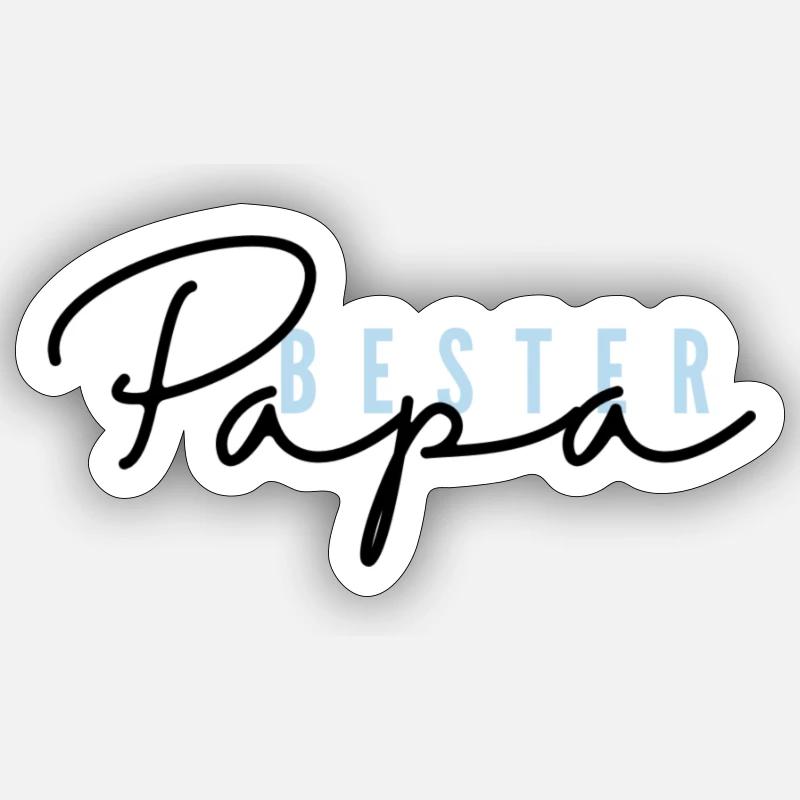 Bester Papa Sticker Größe S (10 x 10 cm)
