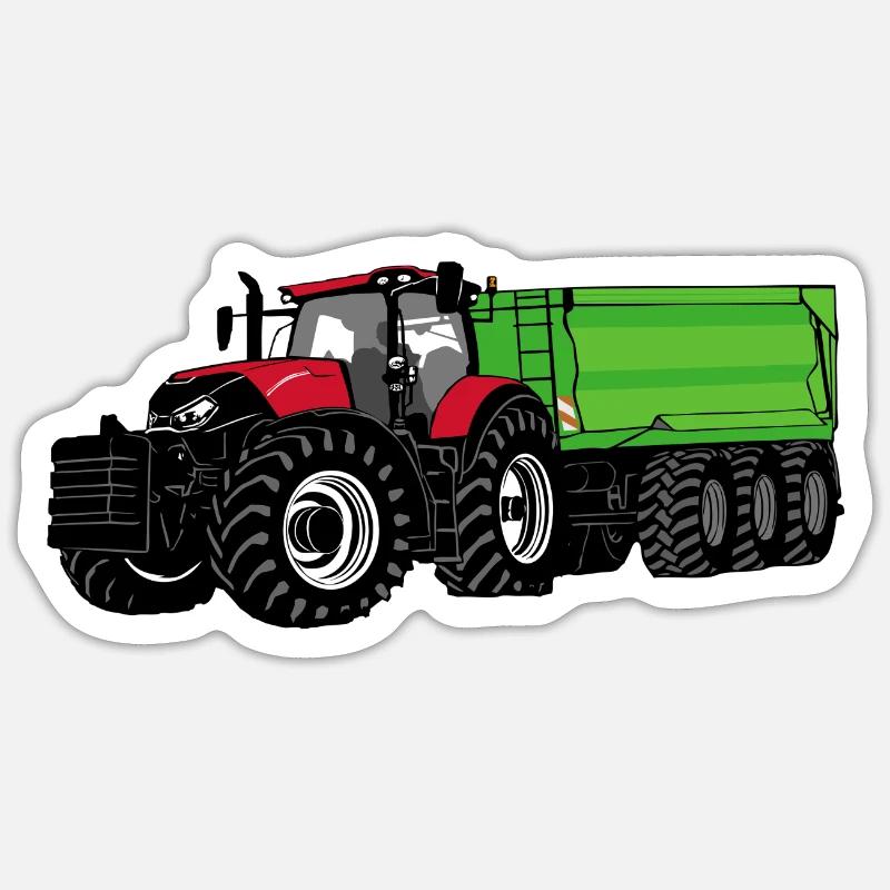 Traktor - Schlepper - Landwirt - Bauer Sticker Größe S (10 x 10 cm)