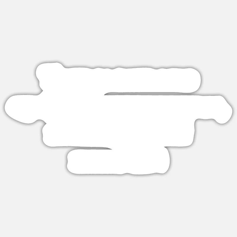 Tout ça pour dire que vos visites sont rares - Sticker taille S (10 x 10 cm) - blanc mat