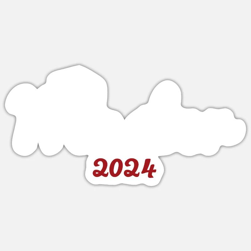 Master Hut 2024 Abschluss Mastertitel Student Sticker Größe S (10 x 10 cm)