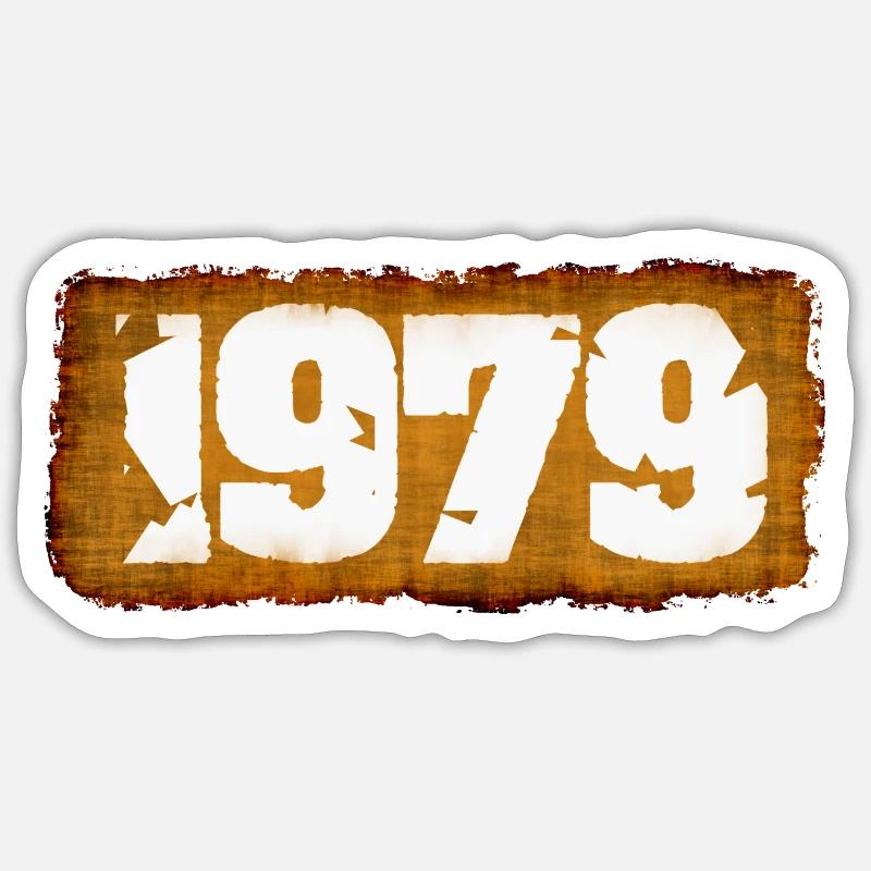 1979 - Sticker Größe S (10 x 10 cm) - Mattweiß