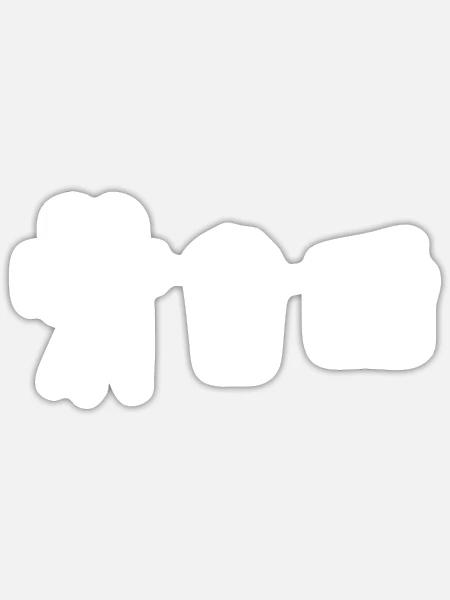 Kinosymbol Direktor Gift - Sticker Größe S (10 x 10 cm) - Mattweiß