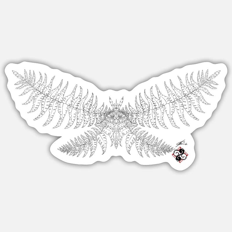Mite - Sticker taille S (10 x 10 cm) - blanc mat