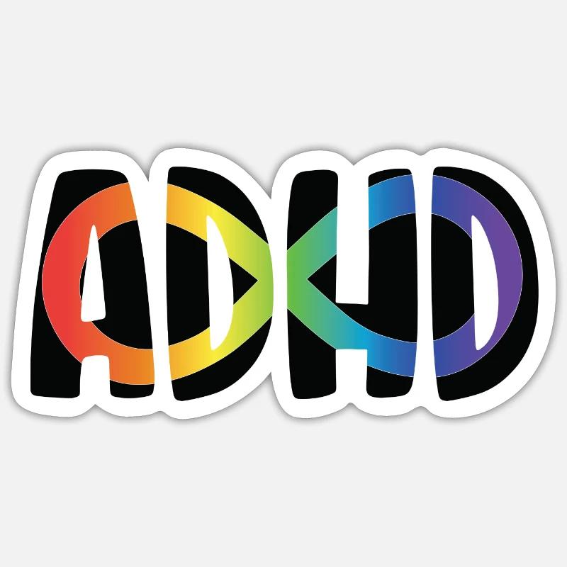 ADHD Sticker size S (10 x 10 cm)