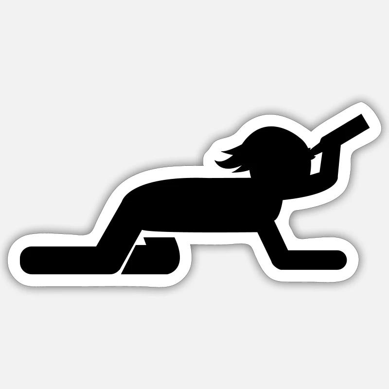 bibine Sticker taille S (10 x 10 cm)