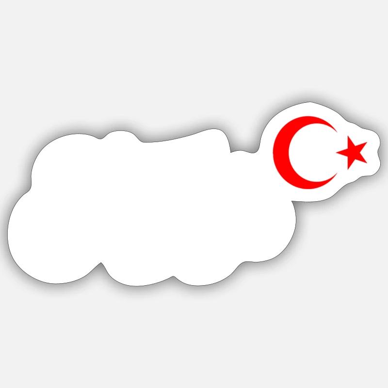 Elazığ - Sticker taille S (10 x 10 cm) - blanc mat