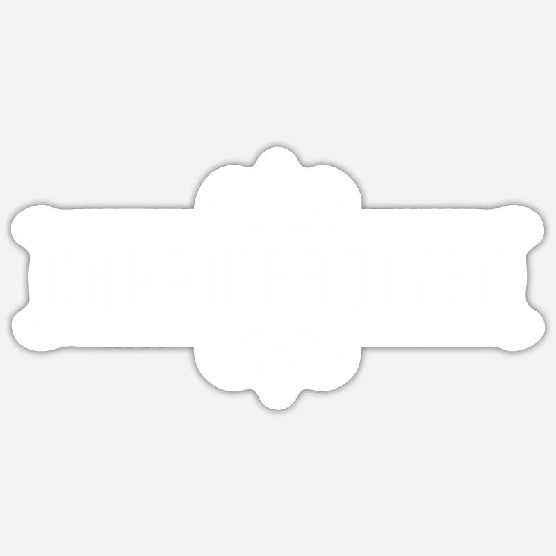 Boulons de charme - Sticker taille S (10 x 10 cm) - blanc mat