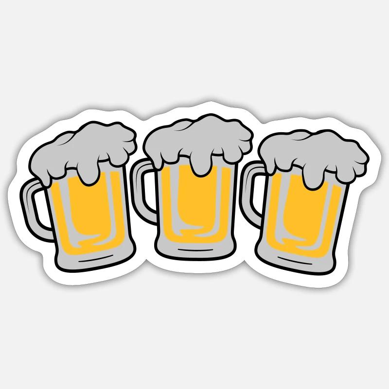 3 Maßkrug Sticker size S (10 x 10 cm)