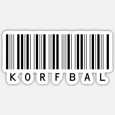 Korfball CODE-BARRES Autocollant