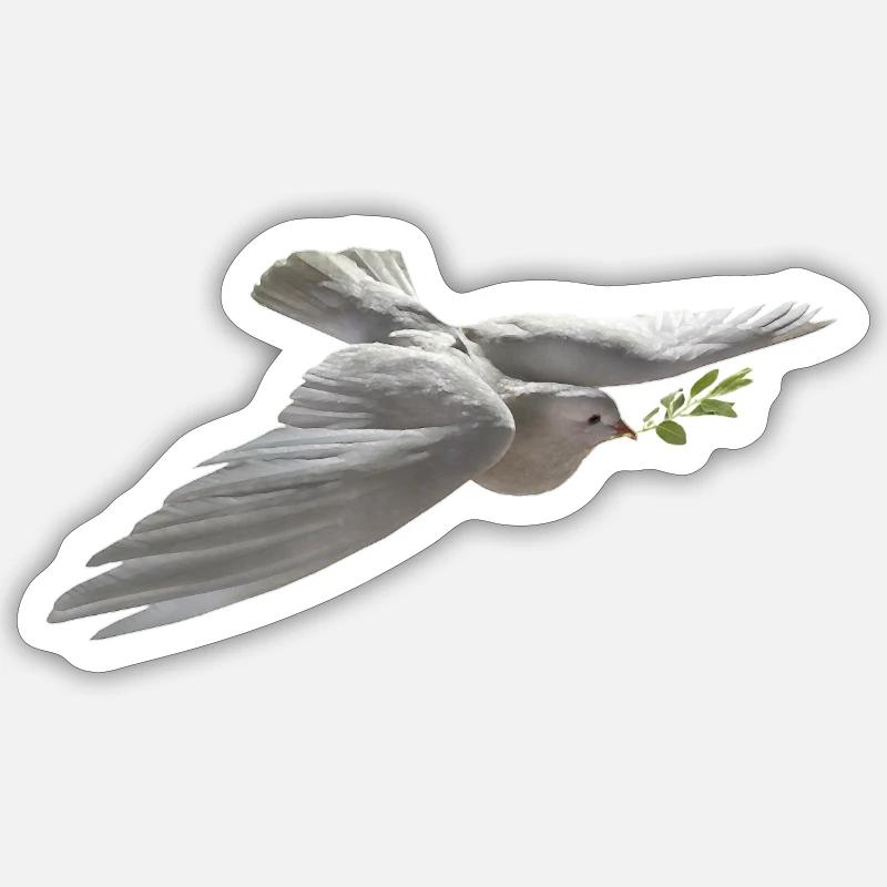 Peace - Sticker size S (10 x 10 cm) - white matte