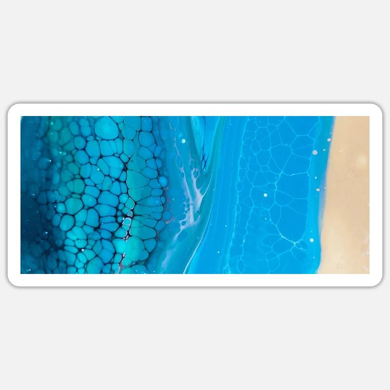 Beach - Sticker Größe S (10 x 10 cm) - Mattweiß
