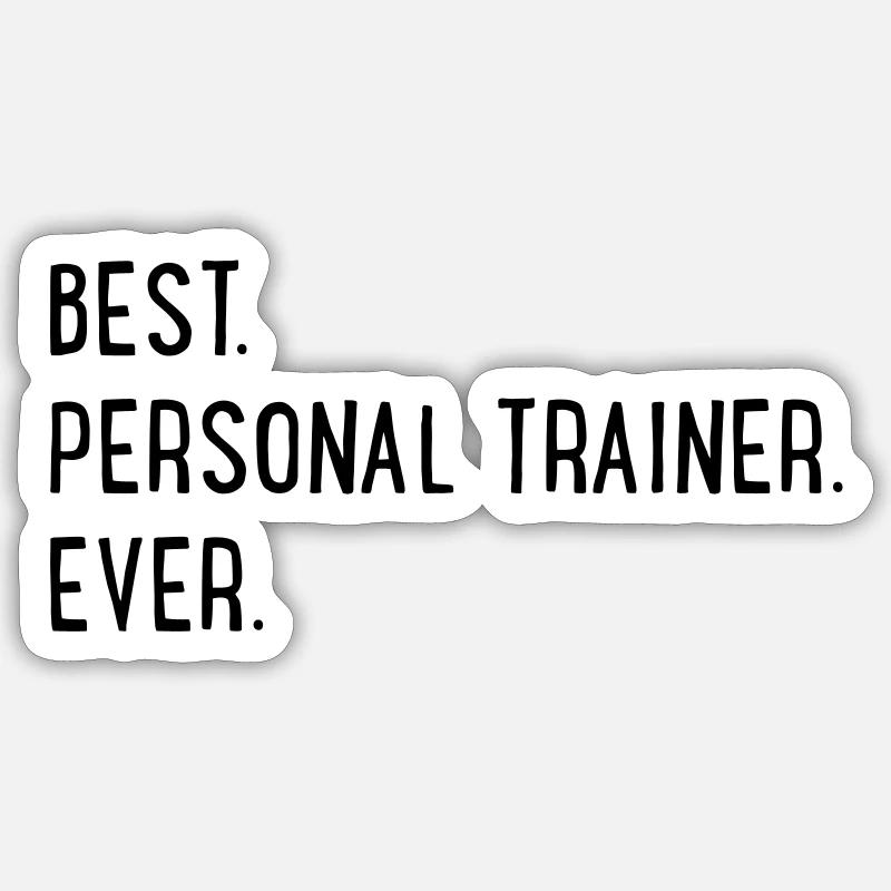 Personal Trainer - Sticker size S (10 x 10 cm) - white matte