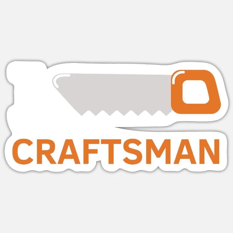 Ich Liebe Handwerker - Sticker Größe S (10 x 10 cm) - Mattweiß