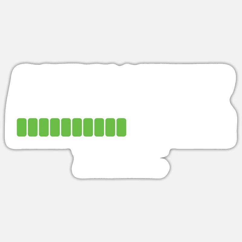 Informatiker Loading... - Sticker Größe S (10 x 10 cm) - Mattweiß