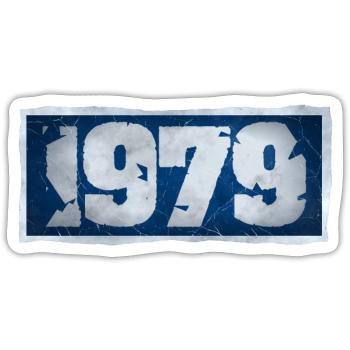 1979 - Sticker Größe S (10 x 10 cm) - Mattweiß - Vorne