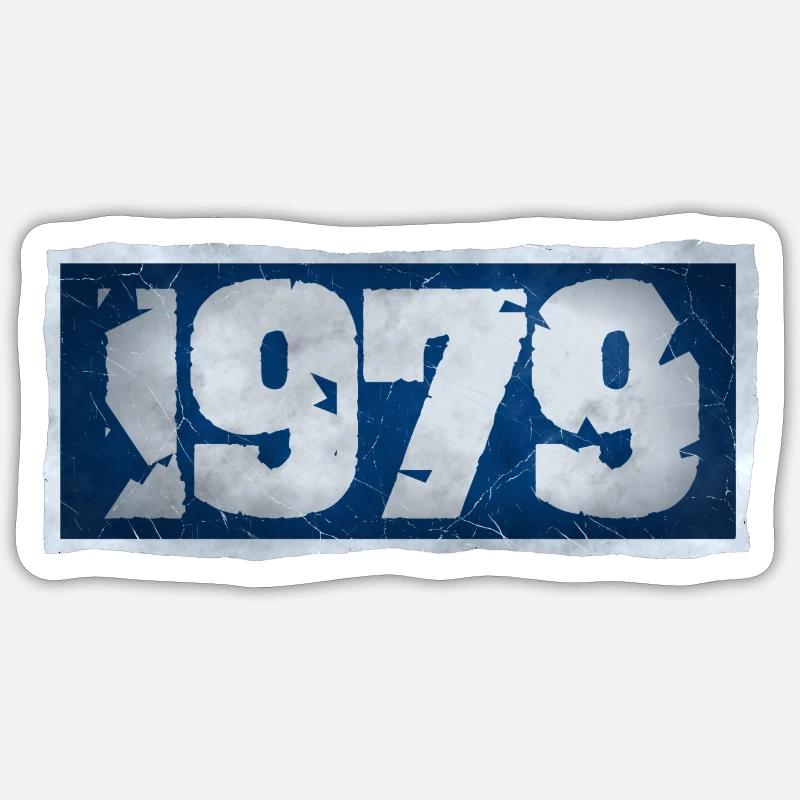 1979 - Sticker taille S (10 x 10 cm) - blanc mat