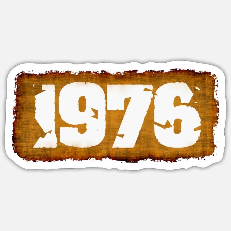 1976 - Sticker size S (10 x 10 cm) - white matte