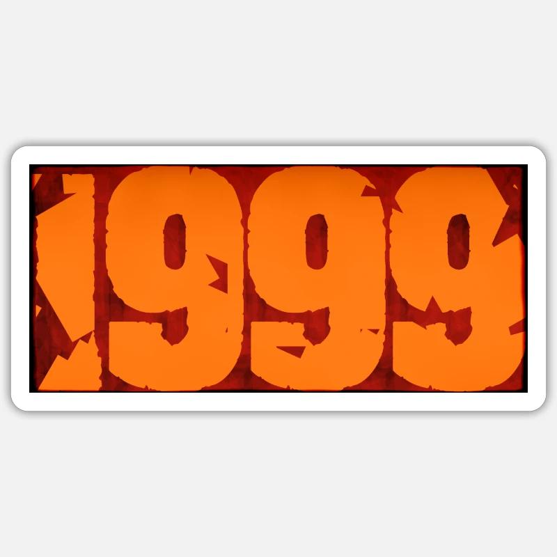 1999 - Sticker size S (10 x 10 cm) - white matte