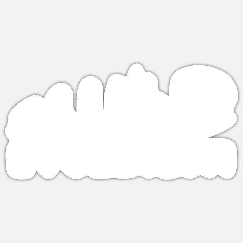 Evolution Vom Affen zum Surfer Sticker Größe S (10 x 10 cm)