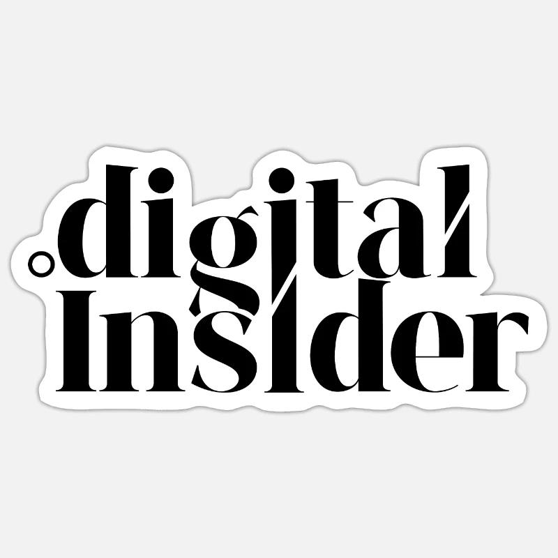 Digital Insider - Sticker Größe S (10 x 10 cm) - Mattweiß