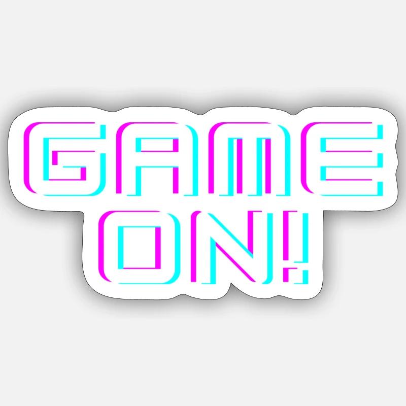 Game On - Sticker size S (10 x 10 cm) - white matte