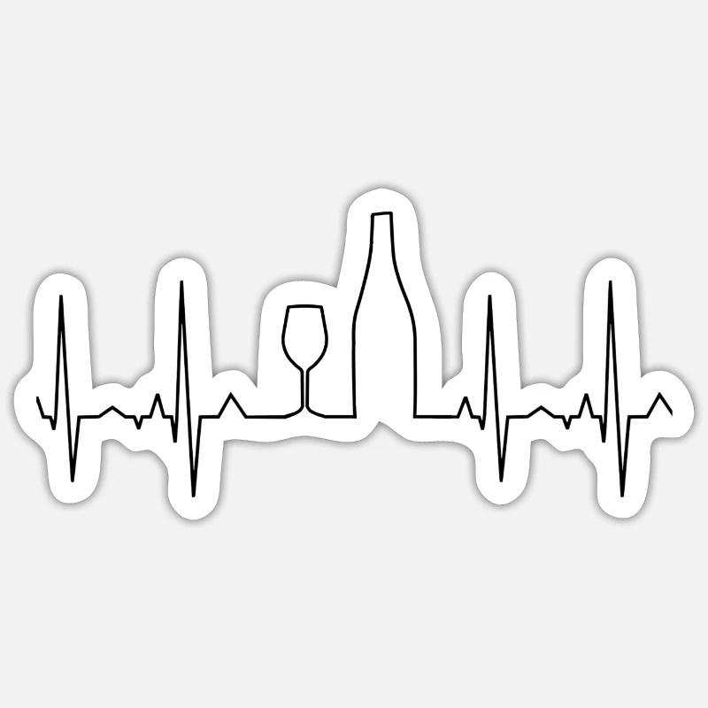 Wine Drinker Wine Winemaker Wine Lover Idea Sticker size S (10 x 10 cm)