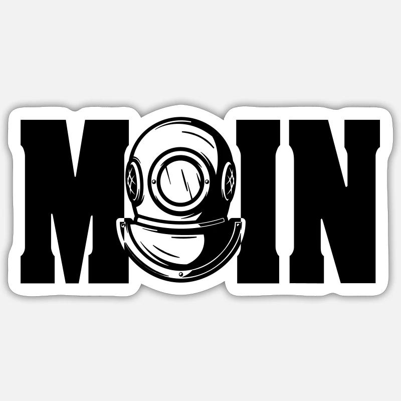 moin 6 - Sticker Größe S (10 x 10 cm) - Mattweiß