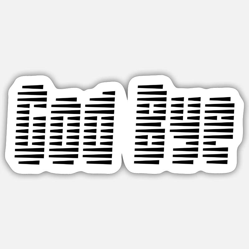 God bye - Sticker size S (10 x 10 cm) - white matte