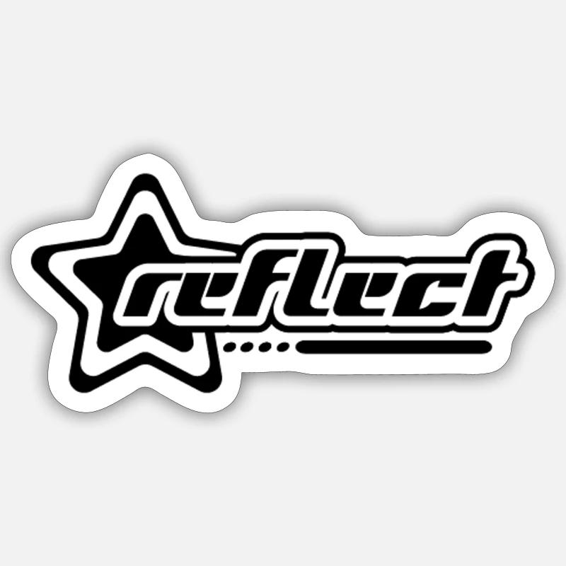 Reflect - Sticker size S (10 x 10 cm) - white matte