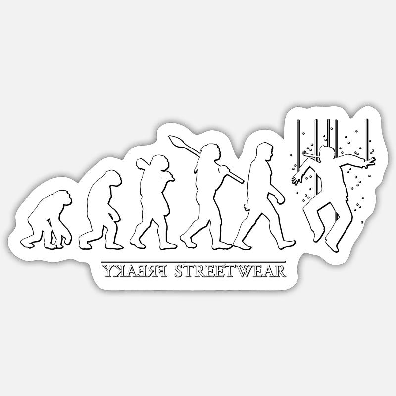 Evolution Sticker Größe S (10 x 10 cm)