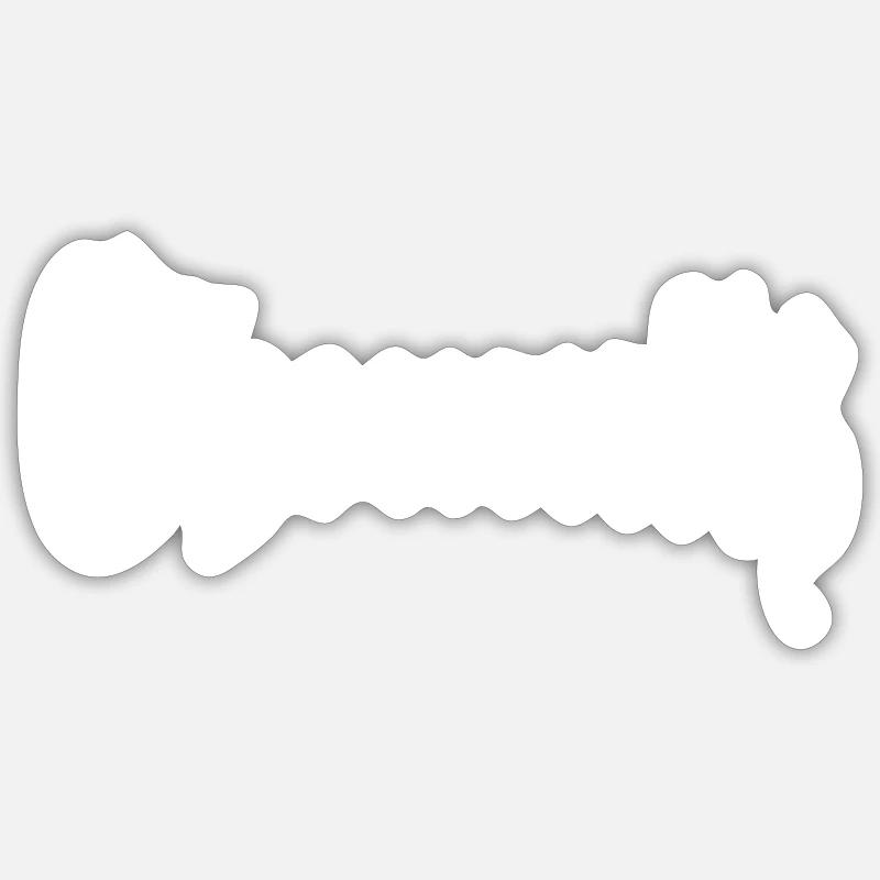 Chemnitz - Sticker Größe S (10 x 10 cm) - Mattweiß