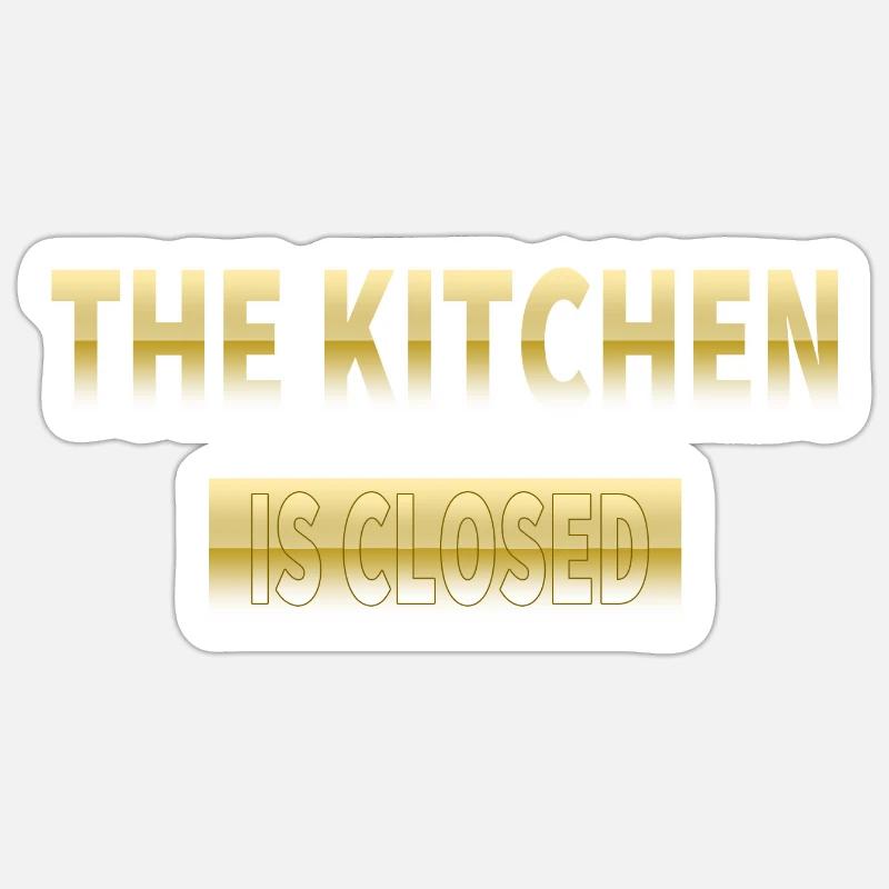 Kitchen - Sticker size S (10 x 10 cm) - white matte
