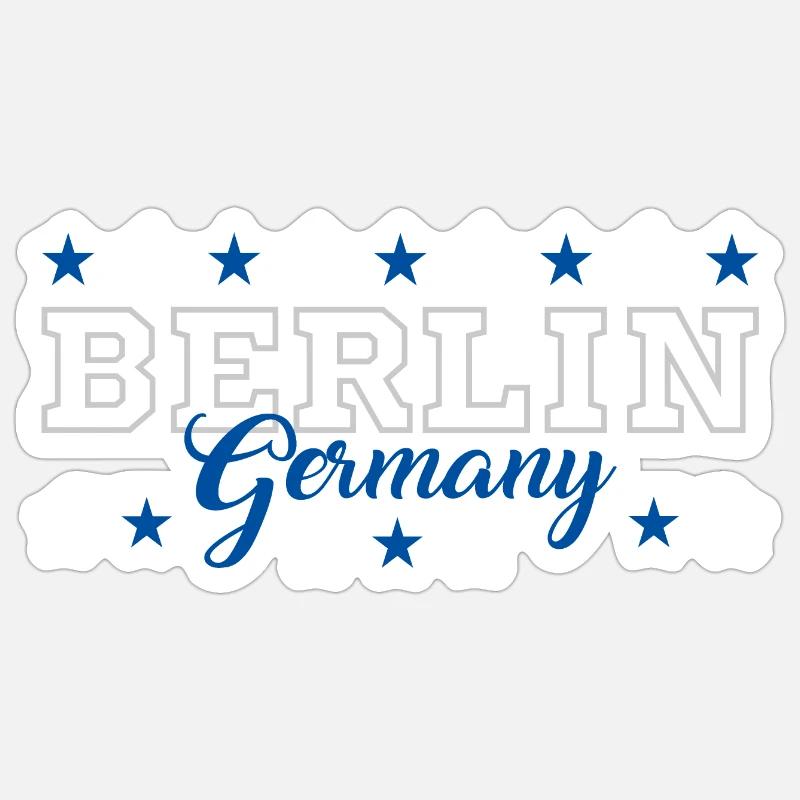 Berlin - Sticker size S (10 x 10 cm) - white matte
