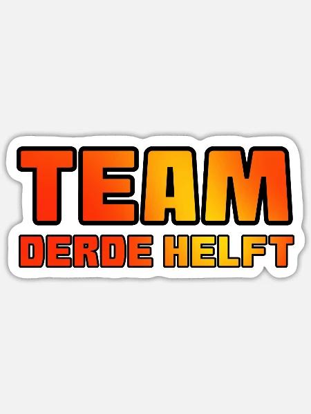 Team dritte Halbzeit. Für echte Fußballfans * - Sticker Größe S (10 x 10 cm) - Mattweiß