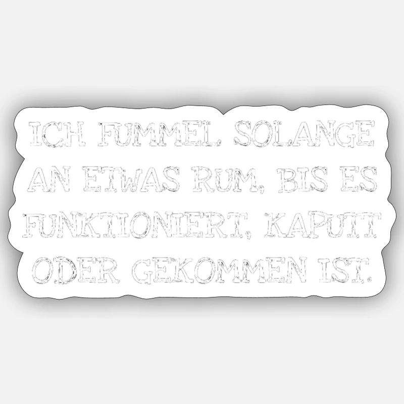 FUMMEL HANDWERKER Sticker Größe S (10 x 10 cm)