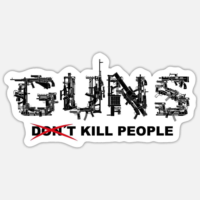 ARMES - Sticker taille S (10 x 10 cm) - blanc mat