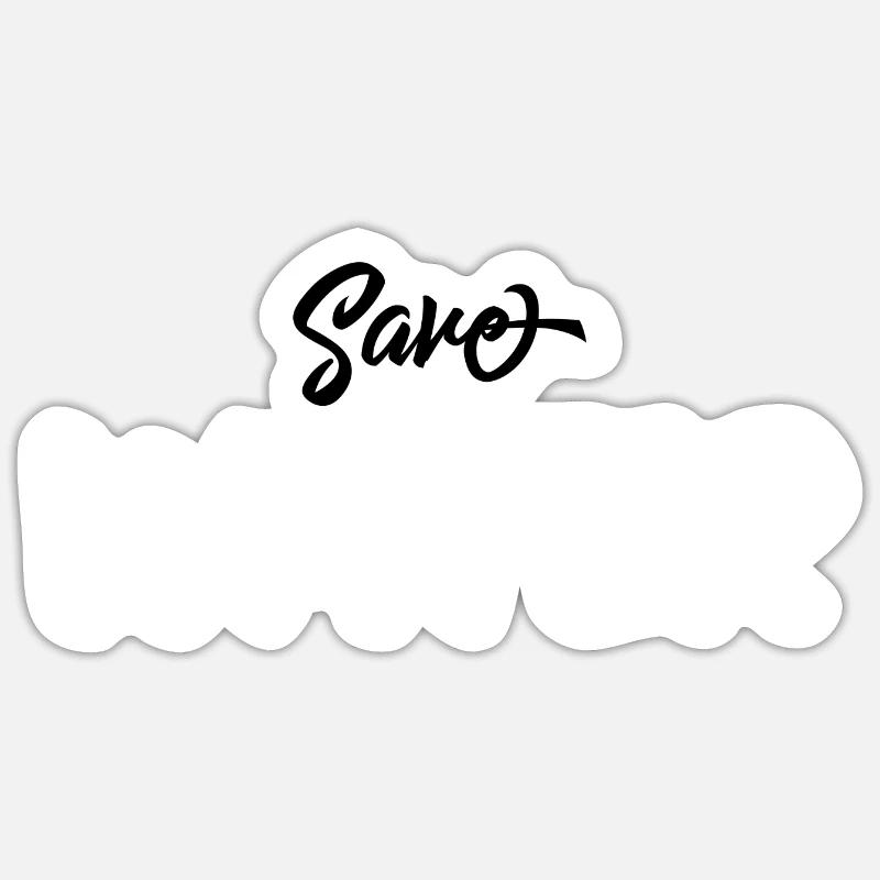 Save Water - Sticker Größe S (10 x 10 cm) - Mattweiß