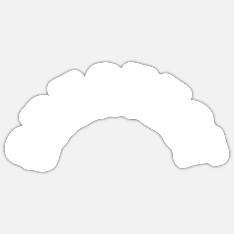 Maximum - Sticker taille S (10 x 10 cm) - blanc mat