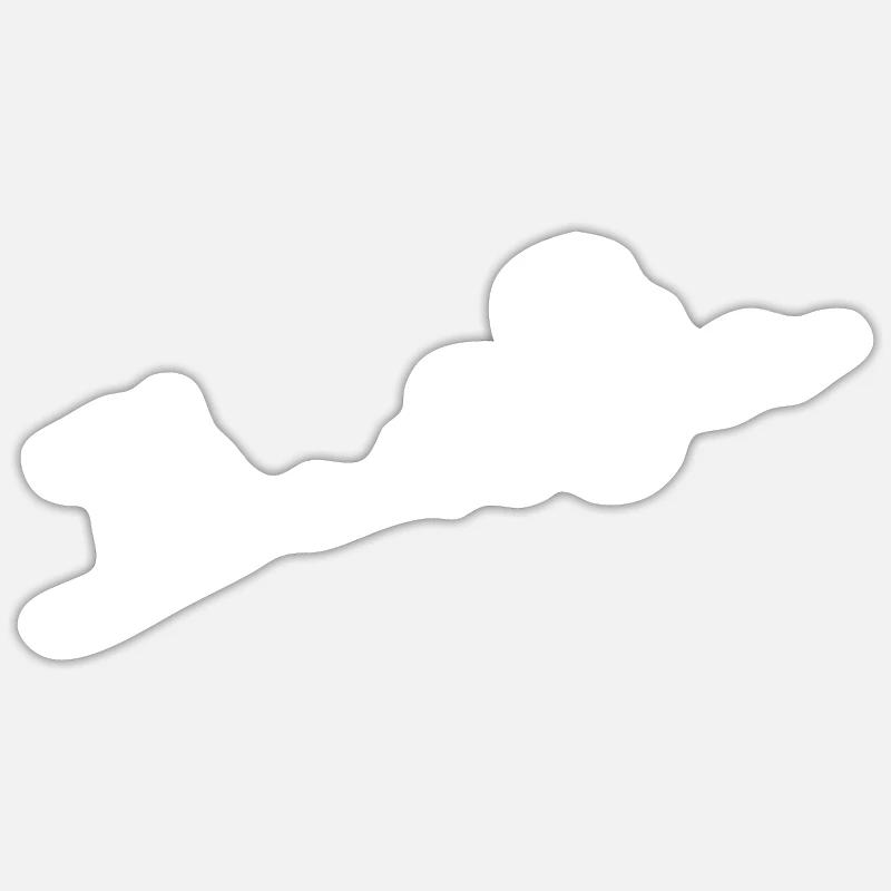 Snowboard - (2) - Sticker taille S (10 x 10 cm) - blanc mat