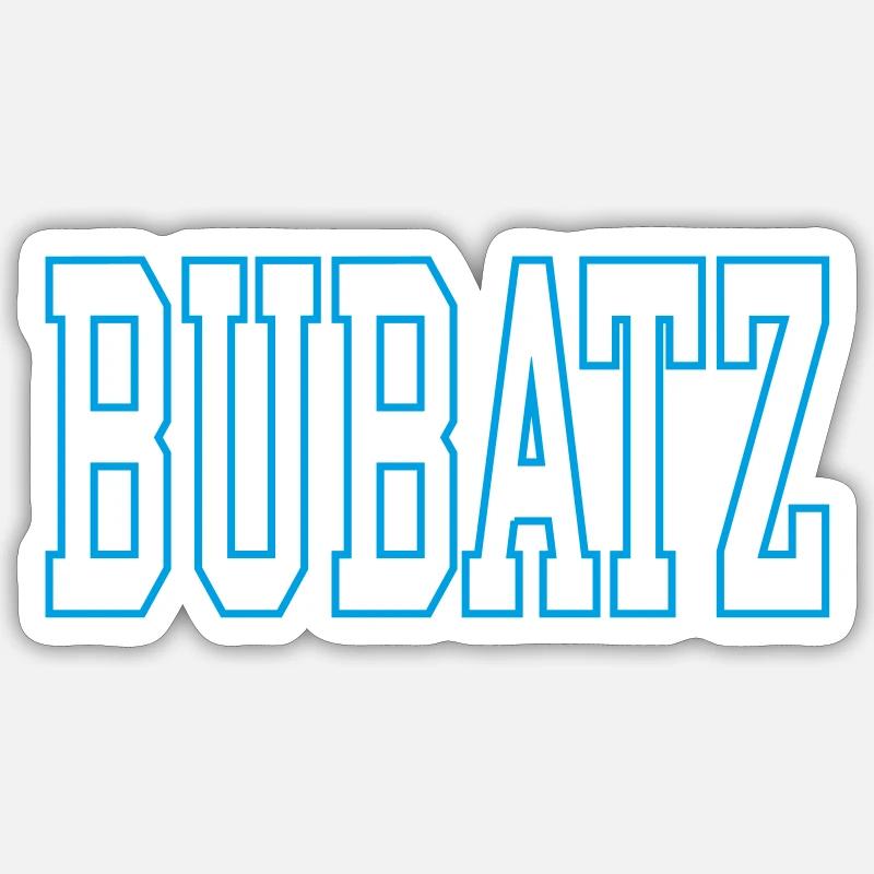 Bubatz - Sticker size S (10 x 10 cm) - white matte