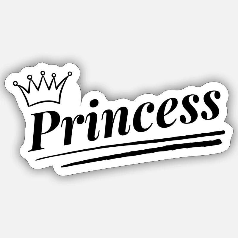 Princesse Sticker taille S (10 x 10 cm)
