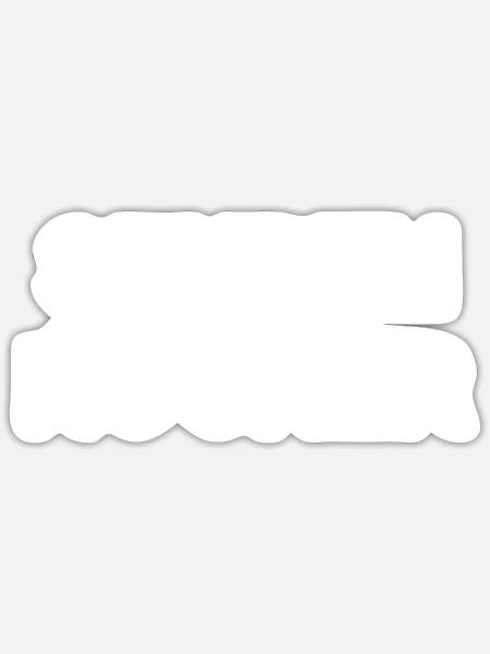 Stuben Rocker - Sticker Größe S (10 x 10 cm) - Mattweiß